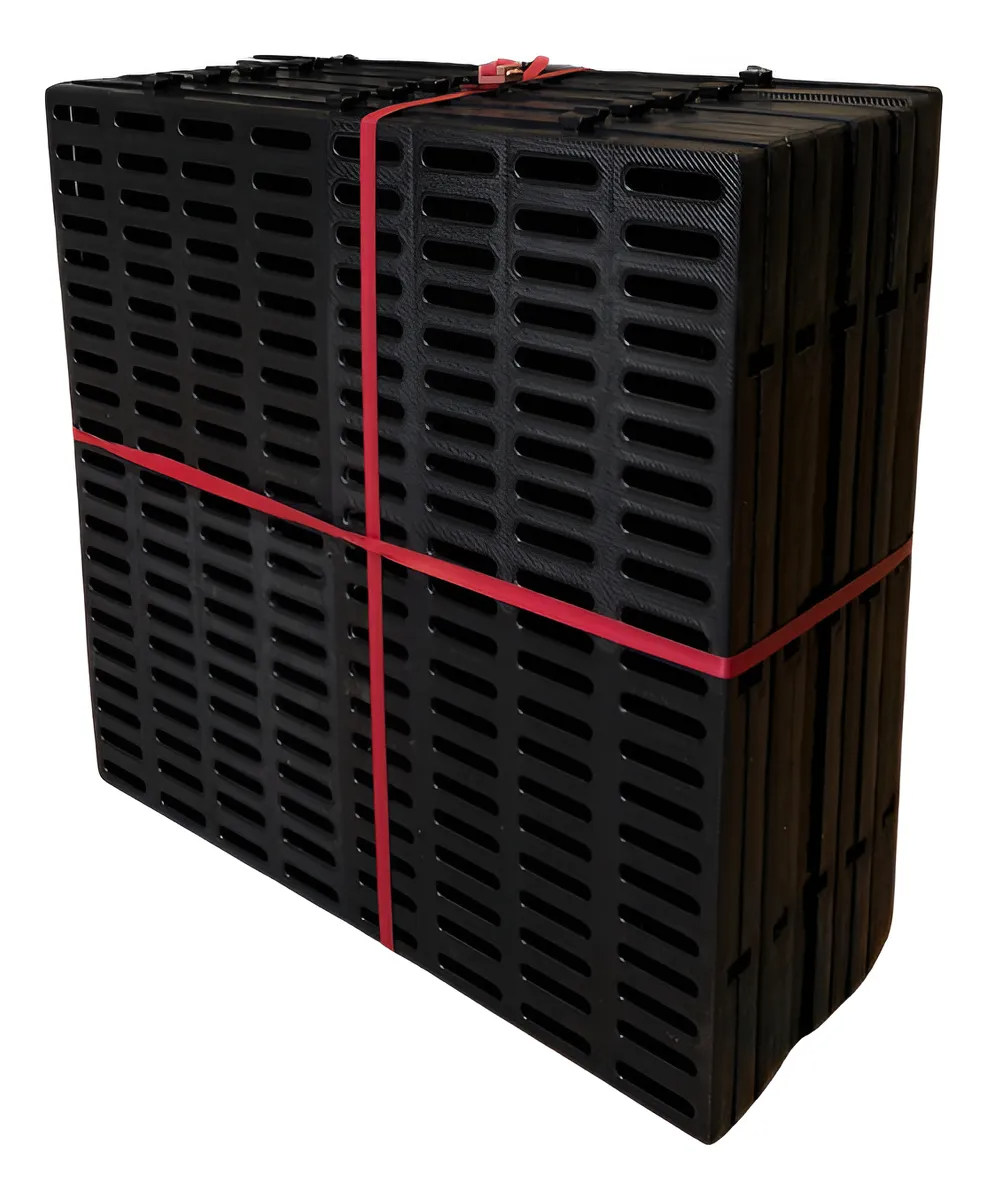 Estibas Plásticas Lisas Modulares 60X60Cm - Cap. 500 Kg - Set X12